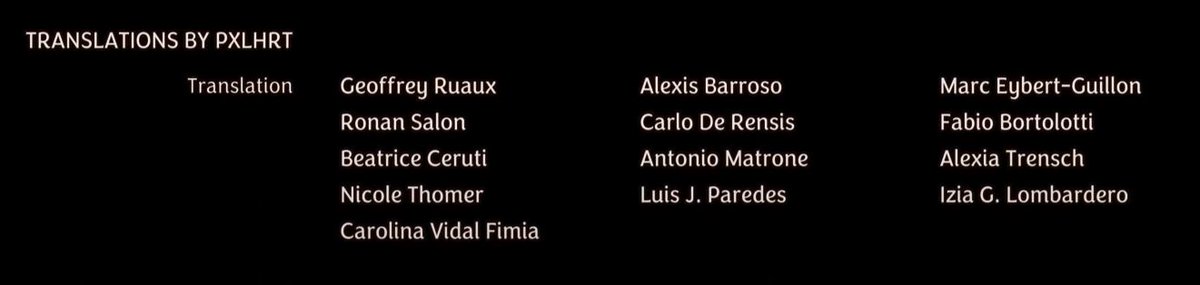 🌟Special thanks go to our project manager Luis, the teams in charge of LQA and everyone involved in the making of the game. #TranslatorsInTheCredits