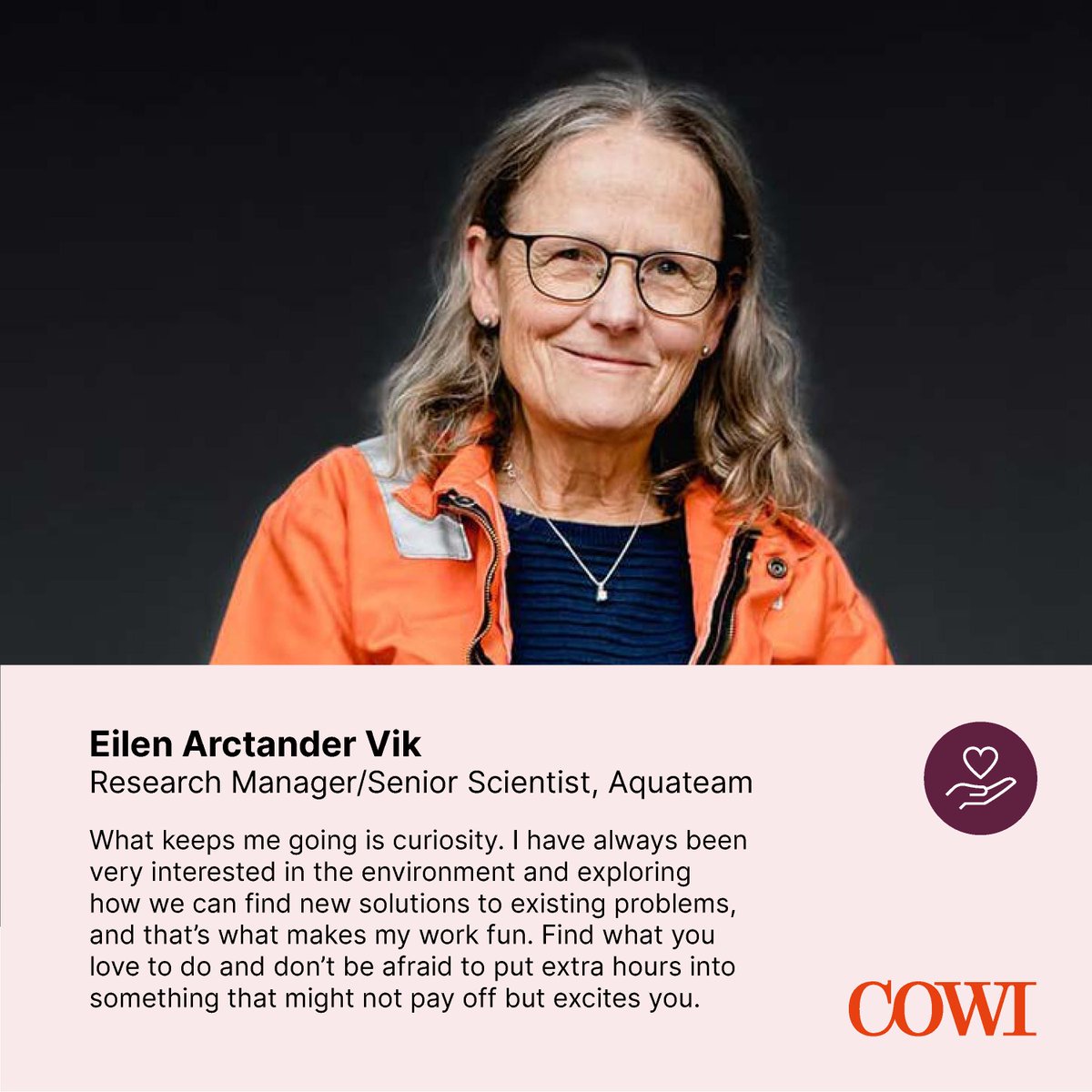 Meet Eilen Arctander Vik, Research Manager and Senior Scientist from Aquateam: #IWD2024 #WeareCOWI