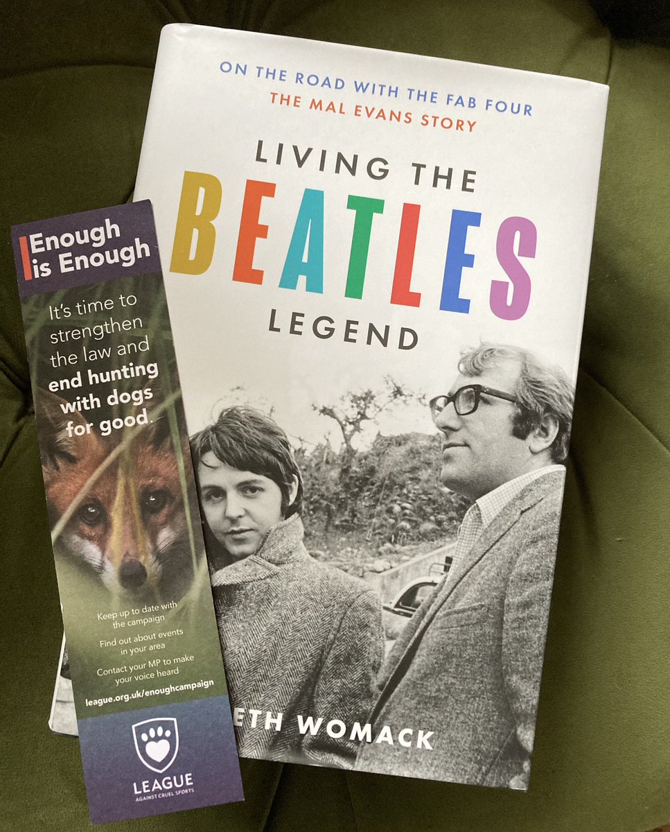 TRextasyBand's tweet photo. Over halfway through the excellent ‘Living The Beatles Legend - Mal Evan’s’ by Kenneth Womack. A fantastic read with so many stories taken from a different angle. The only gripe is that it has been written in American instead of English! #beatles #malevans #kennethwomack #biog https://t.co/i7A70GwxDZ