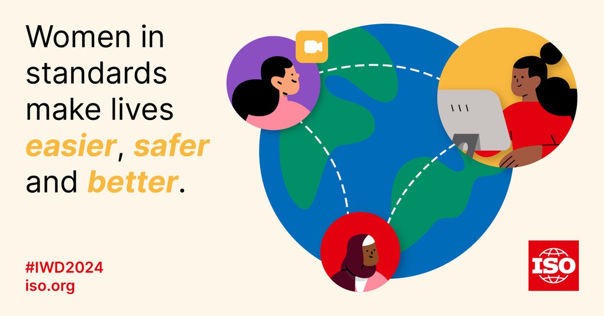 isostandards's tweet photo. Today we celebrate #IWD2024 and the vital role women play in standards development 🎉 Without them we wouldn't have robust, effective or relevant standards.

Inclusivity ensures standards meet everyone's needs. Let's #InvestInWomen for a future that benefits us all!

@UN_Women https://t.co/saWAbd1du0