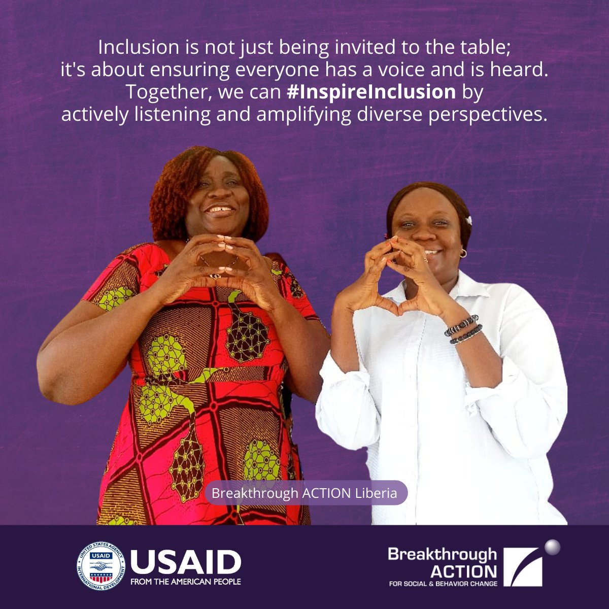 Breakthrough_AR's tweet image. We unite across borders, cultures, and roles with one universal gesture of solidarity. 🌍 This International Women&apos;s Day, join us as we celebrate and empower women and girls everywhere. Together, we #InspireInclusion. 🫶  
 
#IWD2024 #BreakthroughACTION @USAID