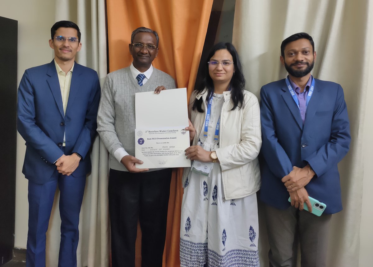 Had a great time at #RWC2024! Focused on responsible water management &amp; the circular economy, the event united stakeholders around the globe to tackle water-related challenges. Honored to be part of the organizing team. #conference #water #IITRoorkee