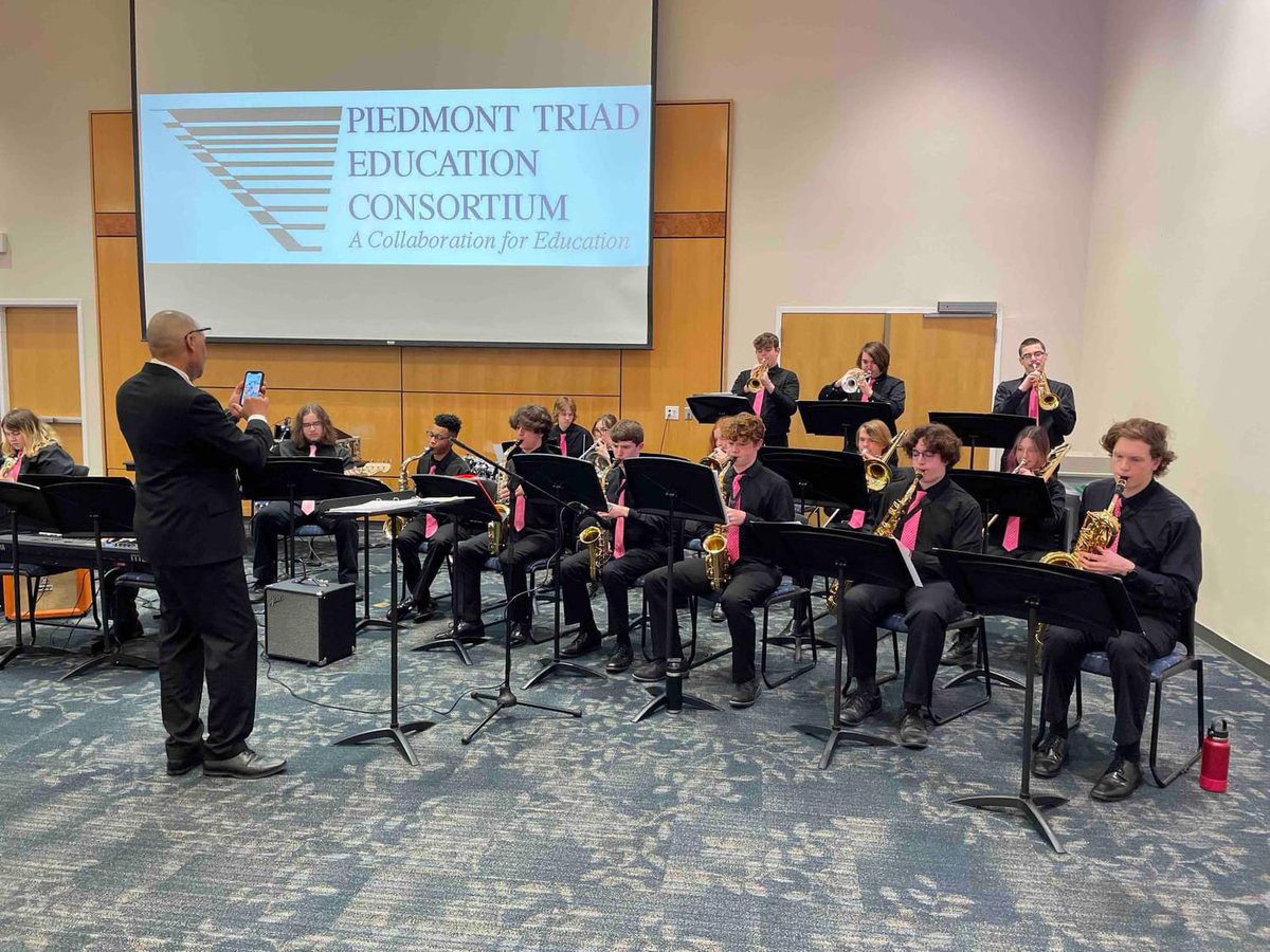AP_SeaforthHigh's tweet photo. Seaforth High School's Band, under the direction of Mr. Keith Gilbert, had the honor of performing at today’s PTEC Signature Schools Award Breakfast. This event recognizes exemplary schools in the region. #OneChatham https://t.co/xrpd0IIVIq