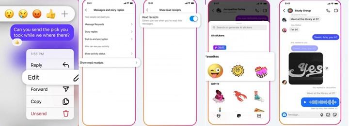 ctrltrend's tweet image. Instagram DM section with the latest update is the ability to edit sent messages.Content can be edited within 15 minutes after the message is sent. To do this, you need to long press on the message and select the Edit option from the menu that appears.