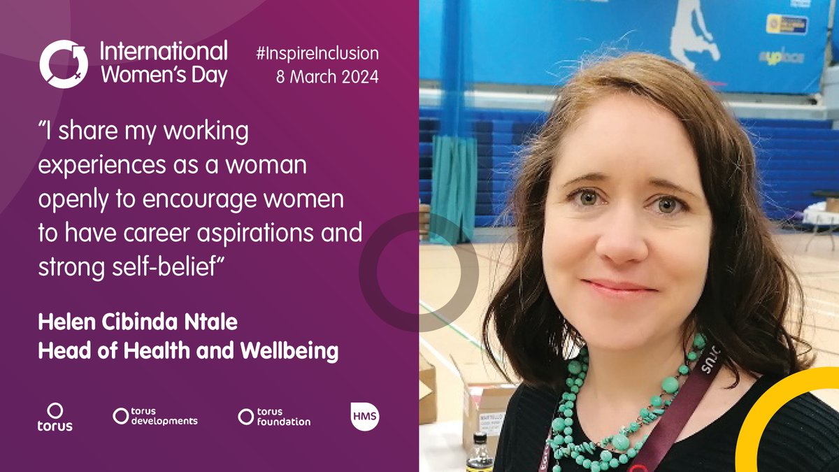 For International Women's Day, Helen Cibinda Ntale, our Head of Health and Wellbeing spoke about what it means to #InspireInclusion for her. torus.co.uk/news/post/inte… #IWD2024 #InspireInclusion