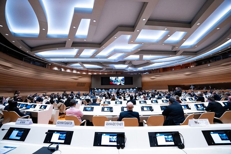 UNGeneva's tweet image. Offering remote meeting participation often pays off from as little as one or two participants saving their travel costs. Find out how @UNGeneva clients describe their multilateral #conferencing needs for the future: buff.ly/49zbuCh