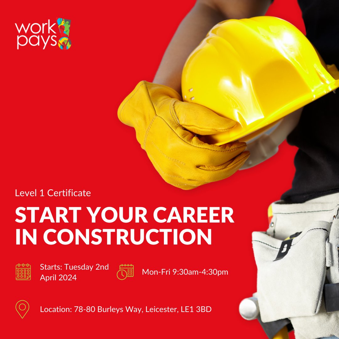 workpays's tweet image. Calling all aspiring builders 🔨

Gain hands-on experience, and unlock endless opportunities in the construction industry.

Don&apos;t miss out, secure your spot today!

#ConstructionCourse