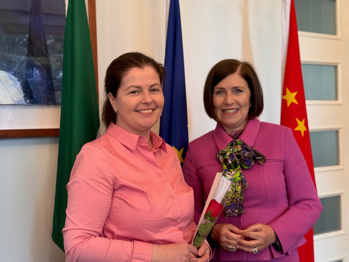 We’re very proud to have a woman leading Ireland’s Visa Office in Beijing. Hazel Collier oversees a great team which has processed a record number of visas this year. #InvestInWomen #InternationalWomensDay