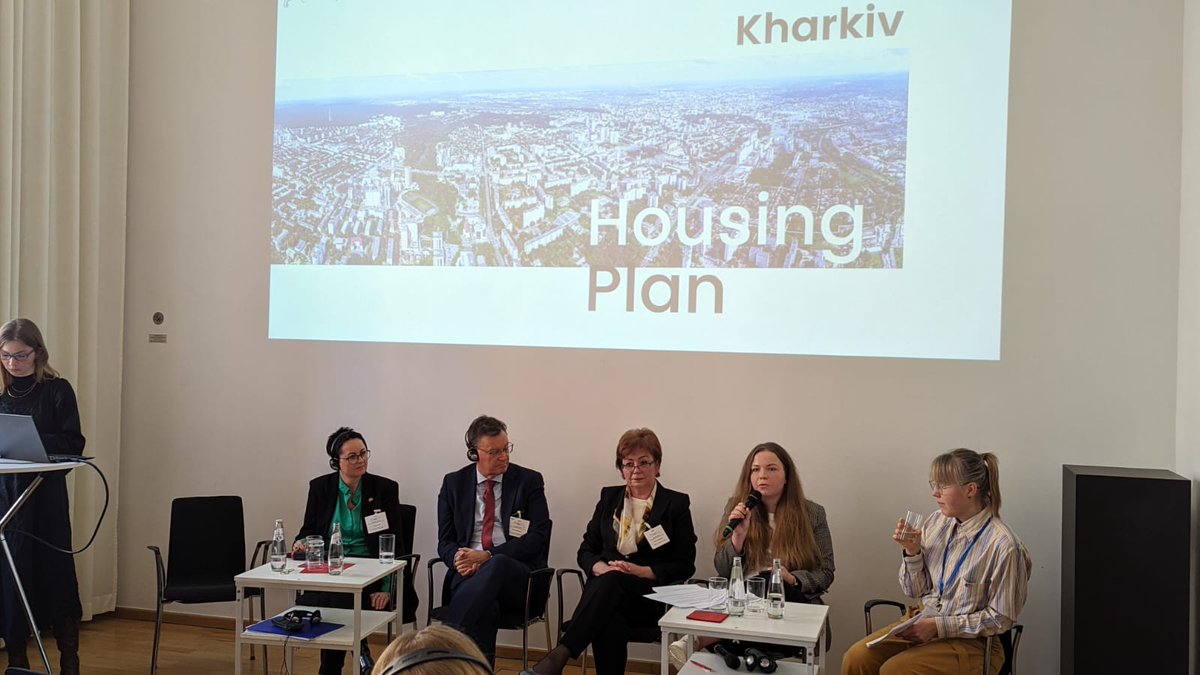 At the Preparatory Conference for the Ukraine Recovery Conference 2024, @UNECE shared how the #UN4UkrainianCities project is working to support revisions of the national policy framework for housing and urban development in Ukraine. Find out more: [un4ukrainiancities.org]