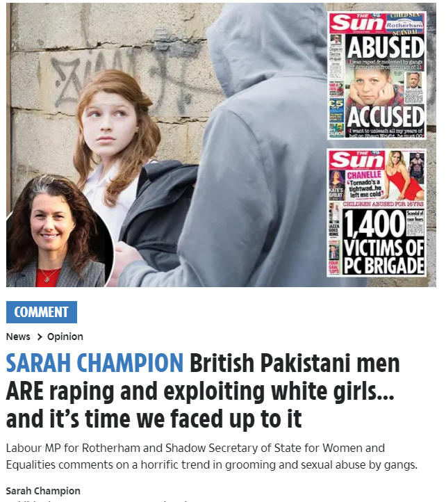 As it is International Women's Day, I'd like to remember the 500,000 British girls who were groomed by mainly Pakistani heritage men. #InternationalWomensDay