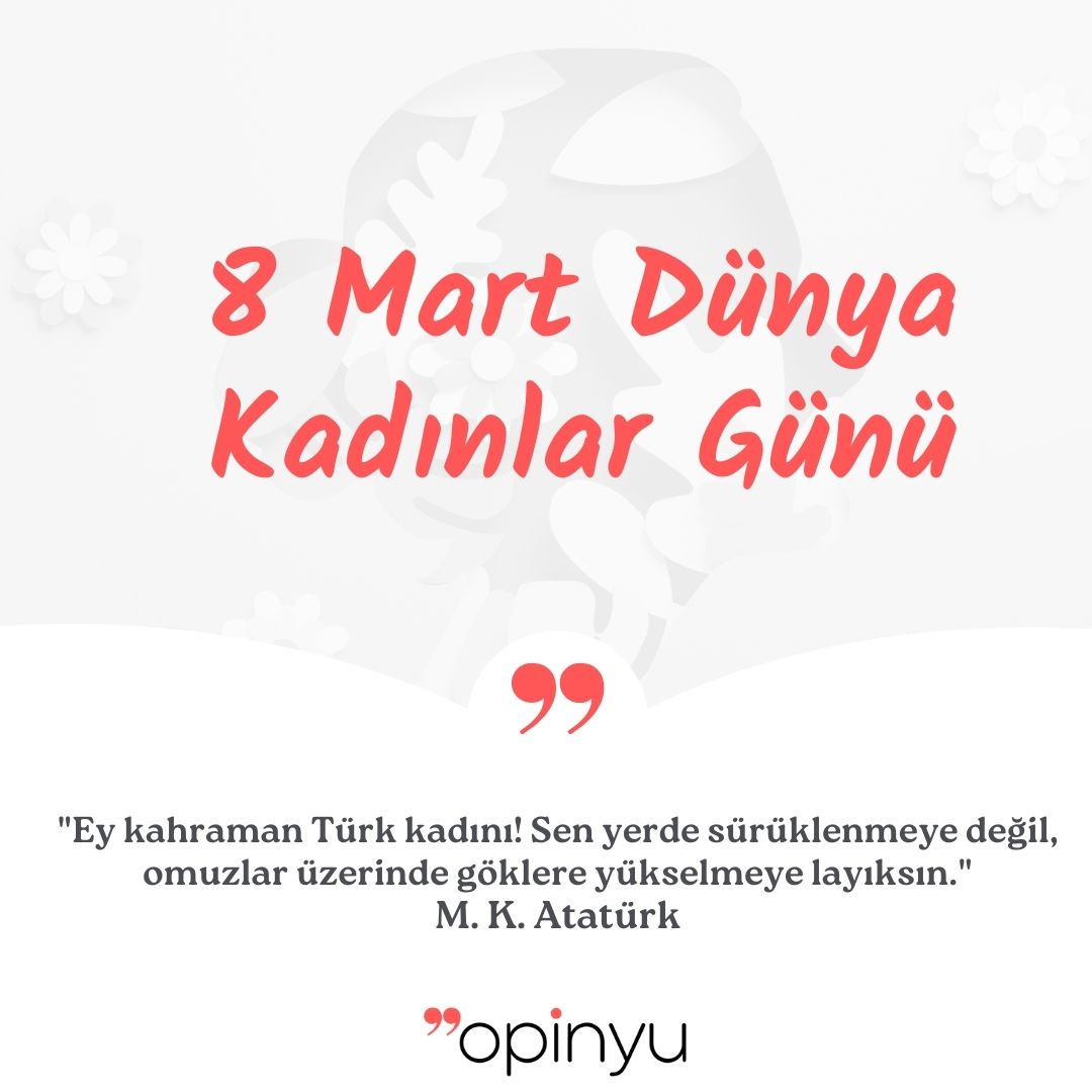 'Ey kahraman Türk kadını! Sen yerde sürüklenmeye değil, omuzlar üzerinde göklere yükselmeye layıksın.' M. K. Atatürk #8MartDunyaEmekciKadinlarGunu Kutlu Olsun #KadinlarGunu #8Mart2024