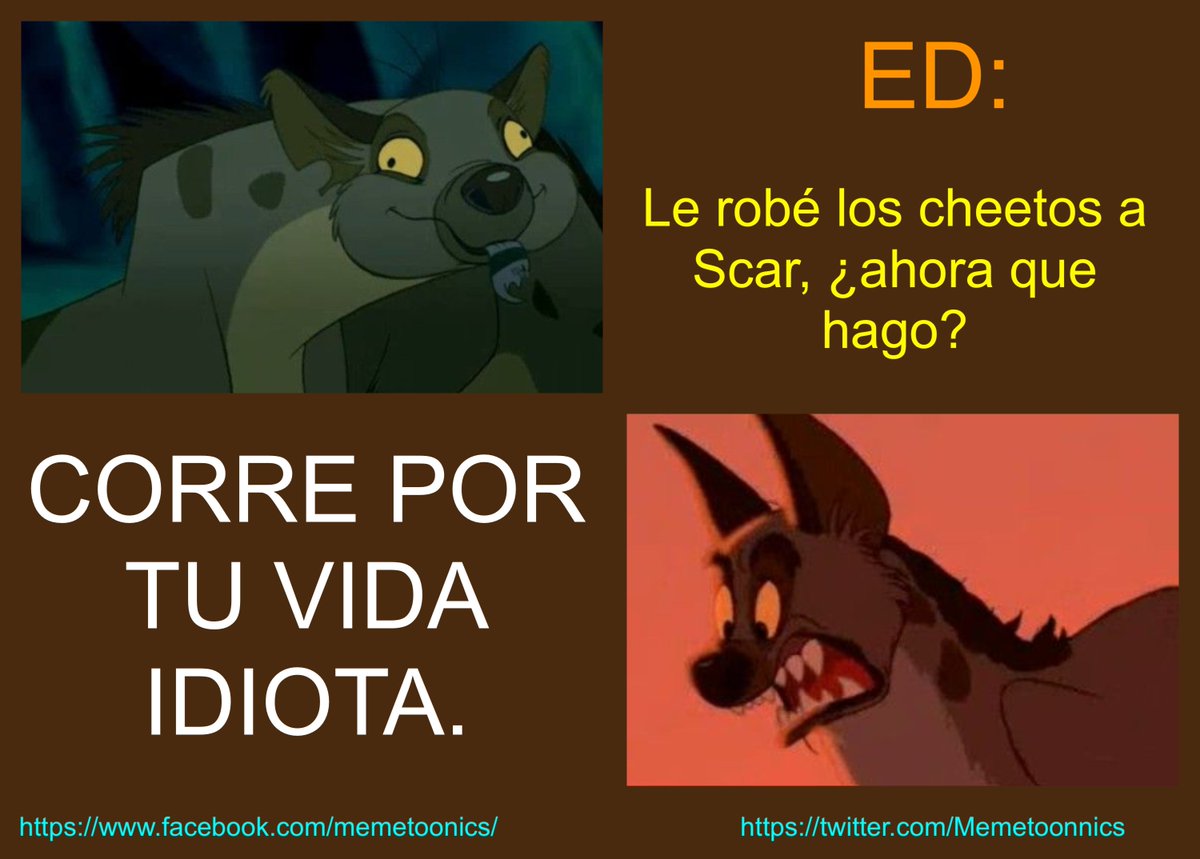 Memetoonnics's tweet photo. ESPAÑOL...

Hablando de quien tiene los 🍑

#TLK #ElReyLeon #hiena #EdLaHiena #cheetos #furry #furryfandom #furries https://t.co/ilz9l2lHul