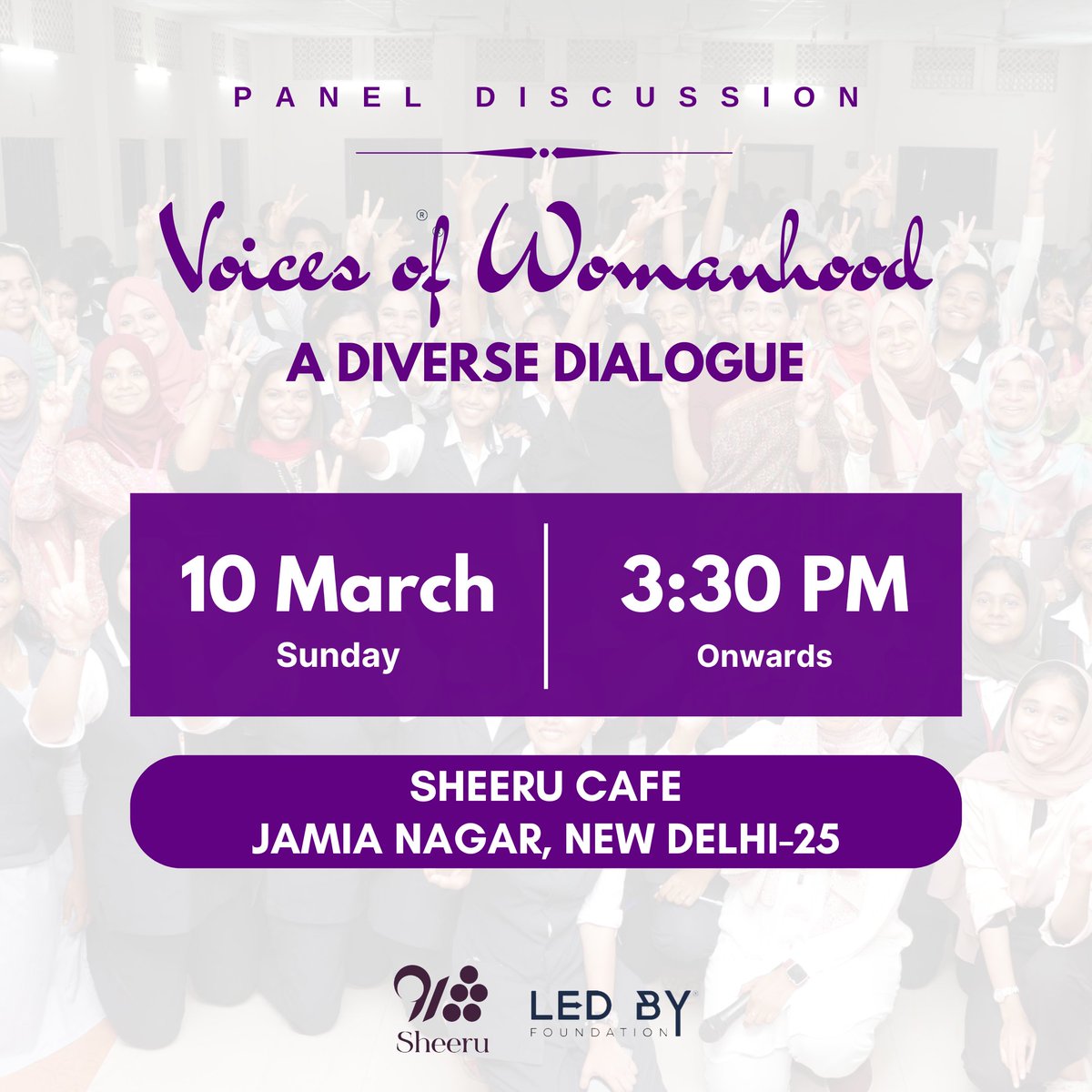 ✅ We cordially invite you to join us on Sunday, 10th March, at 3:30 PM, at Sheeru Cafe, Jamia Nagar, New Delhi, to partake in this enriching dialogue and contribute to the collective narrative of empowerment and inclusivity. #WomensDay #IWD2024 #EmpowerWomen #WomenEmpowerment