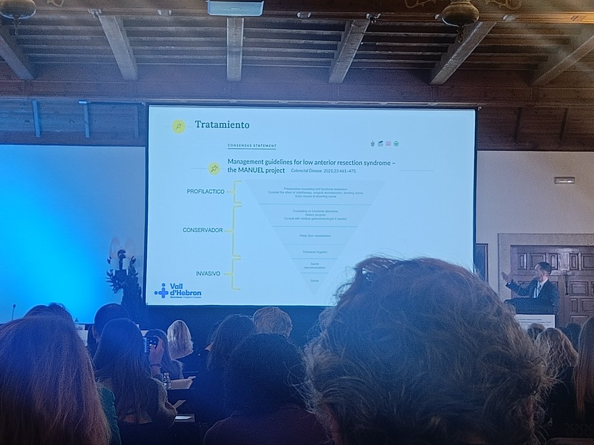 3° día en las #JornadasInternacionalesDeColoproctologia Inigualable conferencia de @francomarinello acerca del Síndrome de Resección Anterior Baja (LARS).