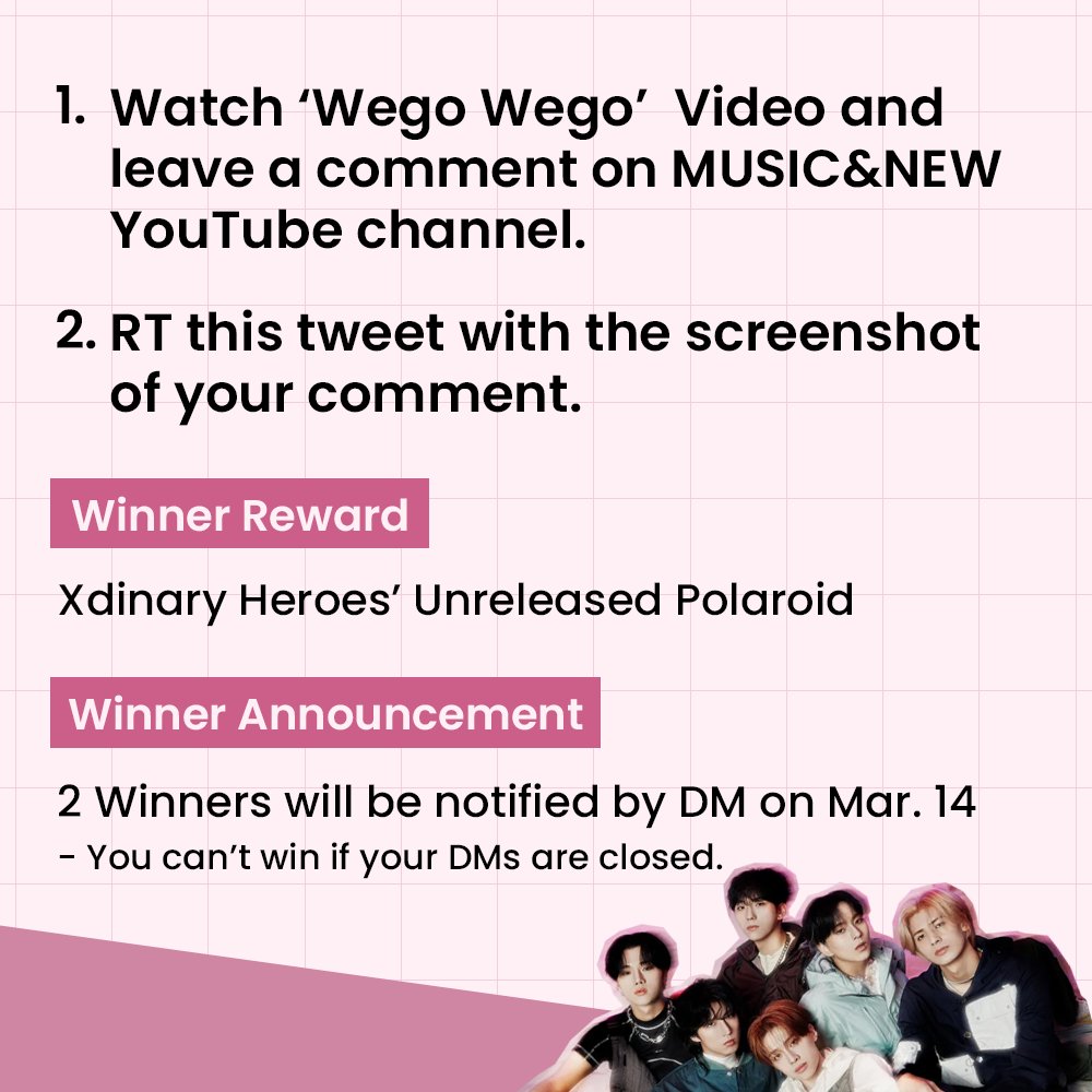 Kpopmap's tweet photo. 🚀It's official! '#WegoWego' by #XdinaryHeroes for the "#KillerPeter" OST has been released! 
Join our post-release event now for a chance to win exclusive Polaroid photos and participate in our exclusive quiz! Let's celebrate together! 🎉🎵
Video🔗https://t.co/pcwAmKpkYh
Quiz 🔗https://t.co/E8BCVXWLKV