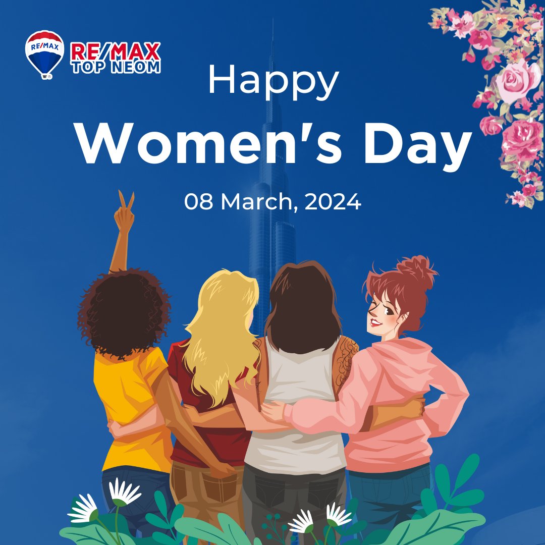 RE/MAX Top Neom extends warm wishes to all the remarkable, inspiring, and influential women on this International Women's Day, who are shaping a brighter future for us all. Happy International Women's Day!

#WomensDay2024 #InternationalWomensDay2024 #remax #topneom