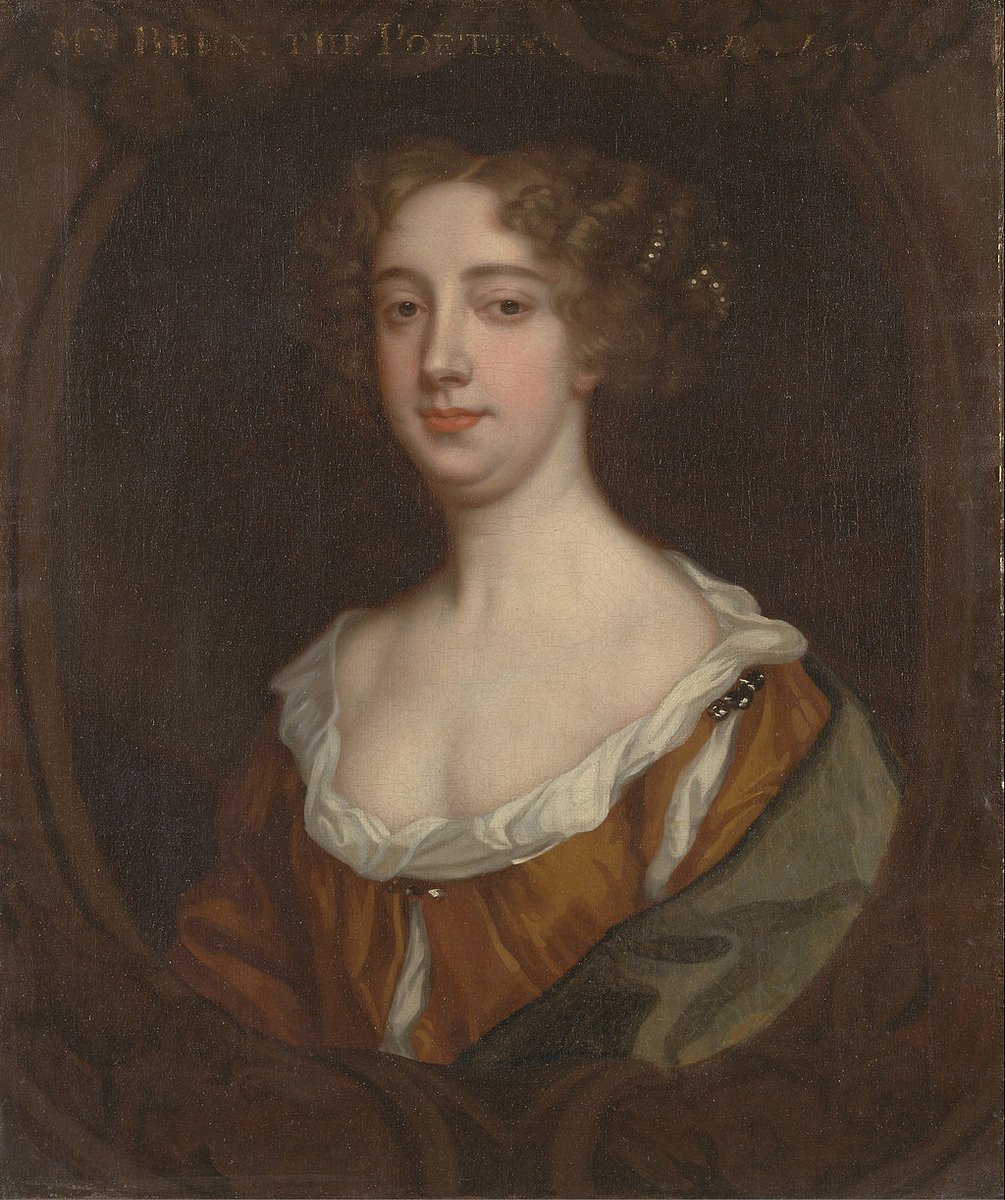 👩‍🦱 Delving into the dramatic life of Canterbury-born spy, playwright, poet & fiction-writer #AphraBehn for #IWD.

📖 Born in Harbledown in 1640, Behn was one of the most influential dramatists of the late 17th century and the first English woman to make a living as a writer. 1/6
