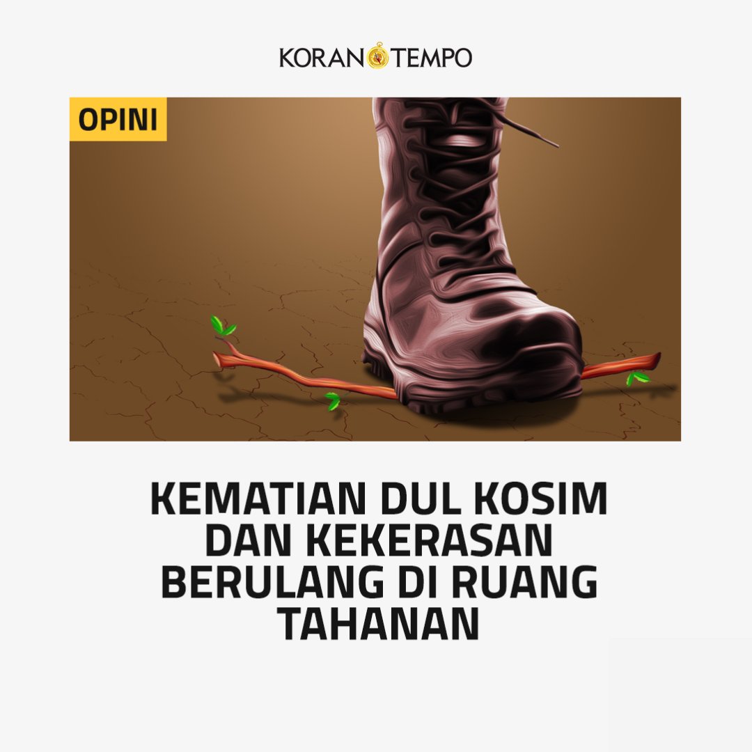 Dari waktu ke waktu, kepolisian semakin sewenang-wenang. Metode penyiksaan untuk mengorek pengakuan terduga atau tersangka kejahatan mengindikasikan reformasi kepolisian baru sebatas slogan. #KoranTempo