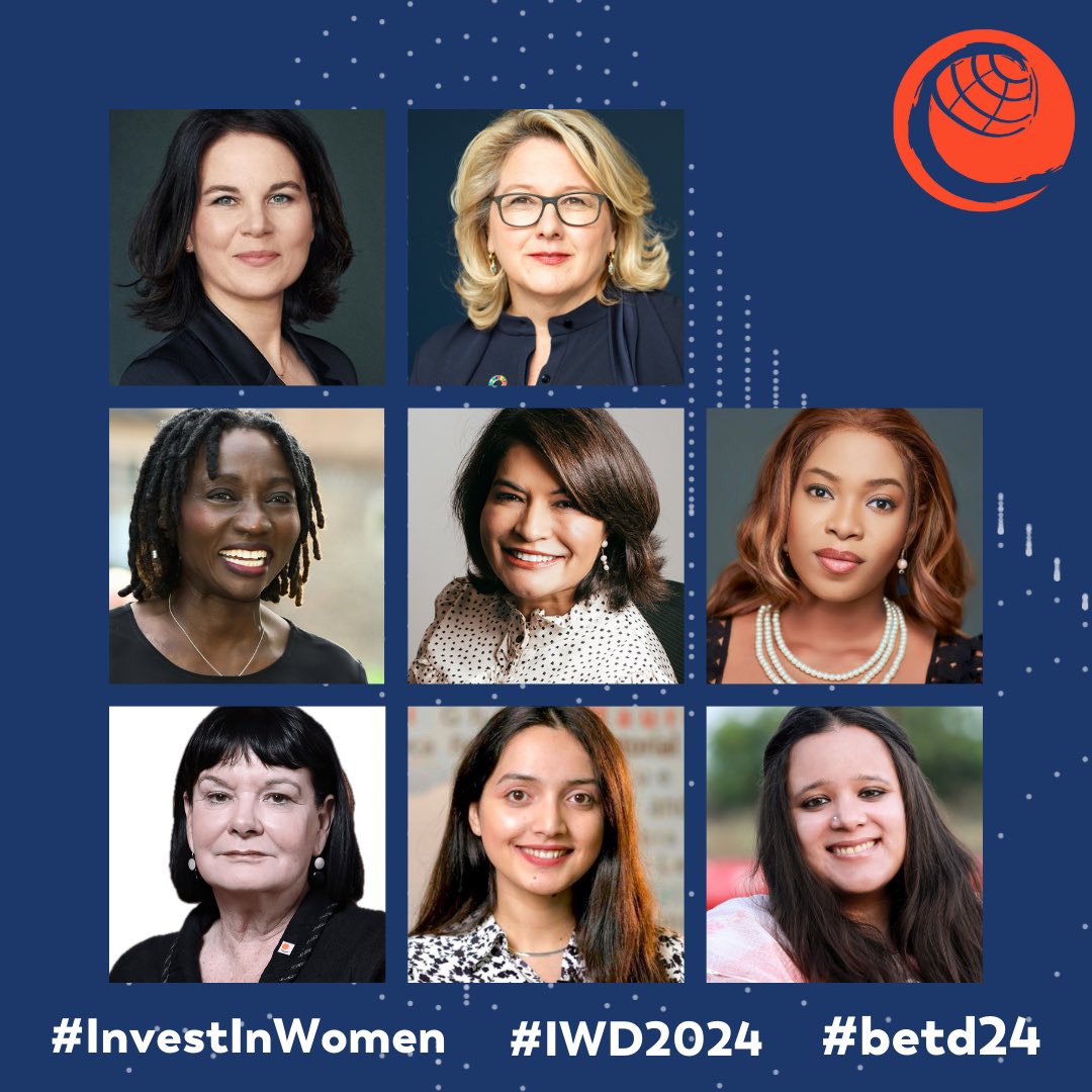 To mark #IWD2024 we’ve put together a list of our female #keynote speakers. ⭐️ @ABaerbock 🇩🇪 ⭐ @SvenjaSchulze68 🇩🇪 ⭐ @AumaObama 🇰🇪 ⭐ @elbiagannoum 🇧🇷 ⭐ @GloryOguegbu 🇳🇬 ⭐ @SharanBurrow 🇦🇺 ⭐ @AmalRid 🇹🇳 ⭐ Nidhi Pant 🇮🇳 #betd24   #InvestInWomen ➡️ energydialogue.berlin/betd-agenda?ut…