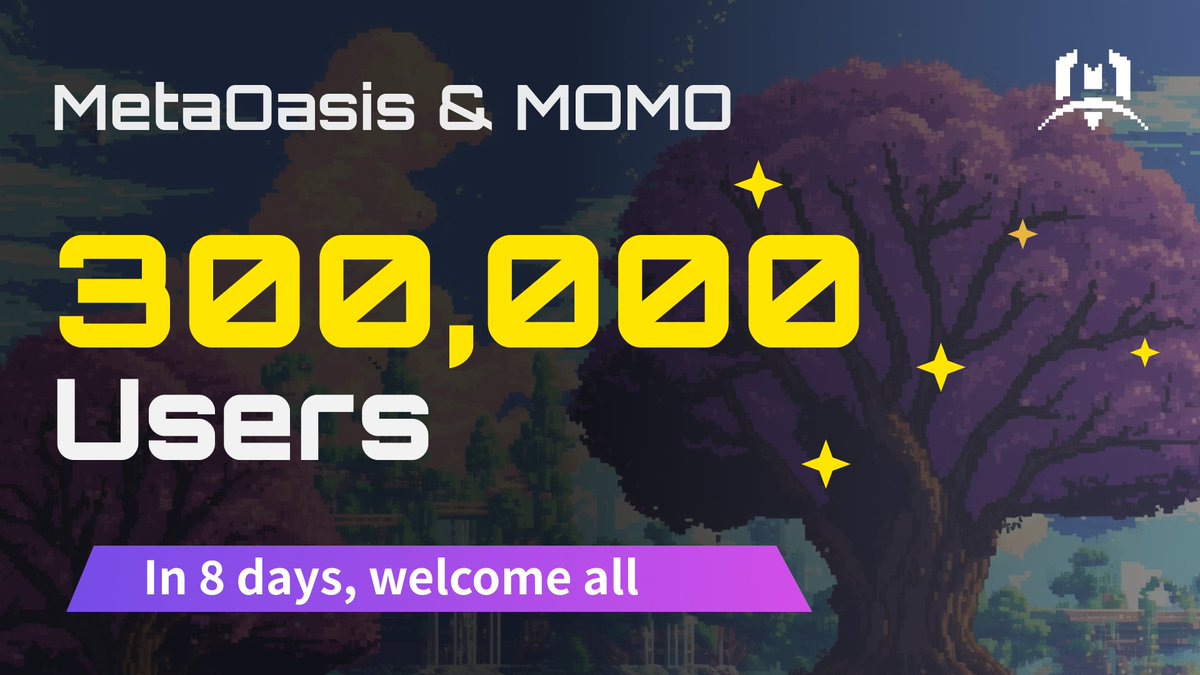 🎉🎉🎉 Celebrate MOMO breaking through 300,000 users! 🎉🎉🎉

In just 8 days since launch, thank you all for your continued support and love! To show our appreciation, we will be giving out a rich celebration gift pack:
🎁Complete the Task On event to enter the draw: [3.8-3.11]
-