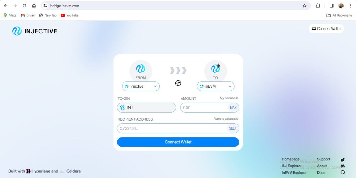 inEVM bridge is powered by Hyperlane  and Caldera.

2 birds, 1 stone. IYKYK😉

Kudos to Injective team for this hyperscale ethereum development 🔥👏.

#EVM $INJ #Injective