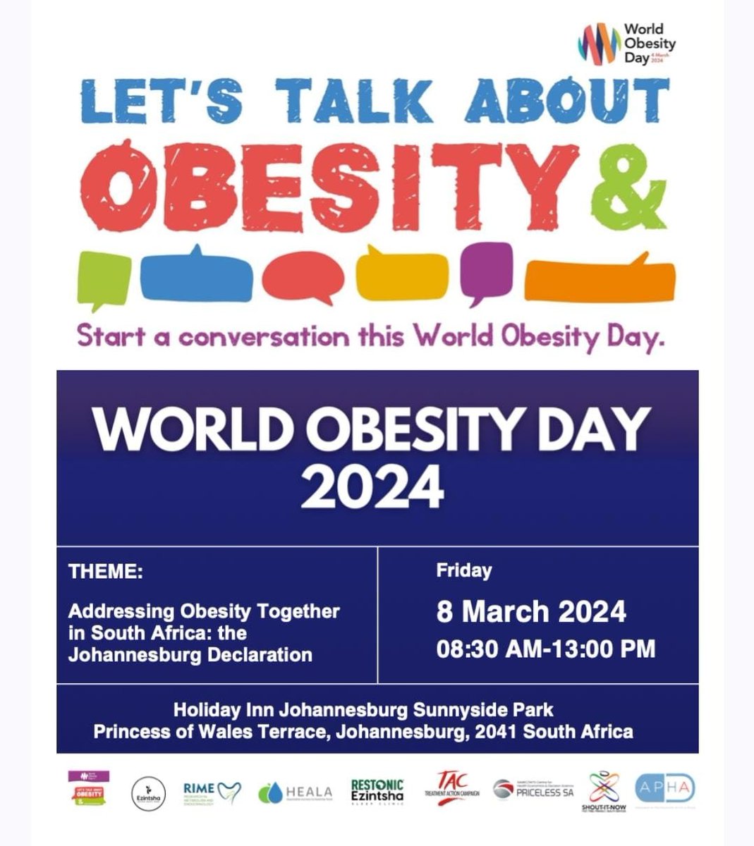 ezintsha's tweet photo. Today marks a major step in combating obesity in South Africa! 🇿🇦 The Johannesburg Declaration event is underway, chaired by Dr. Nomathemba Chandiwana and featuring @FrancoisVenter3 alongside other esteemed professionals &amp; community @heala_SA @TAC @SECTION27news @ShoutItNowSA https://t.co/Ke3SsFqJEs