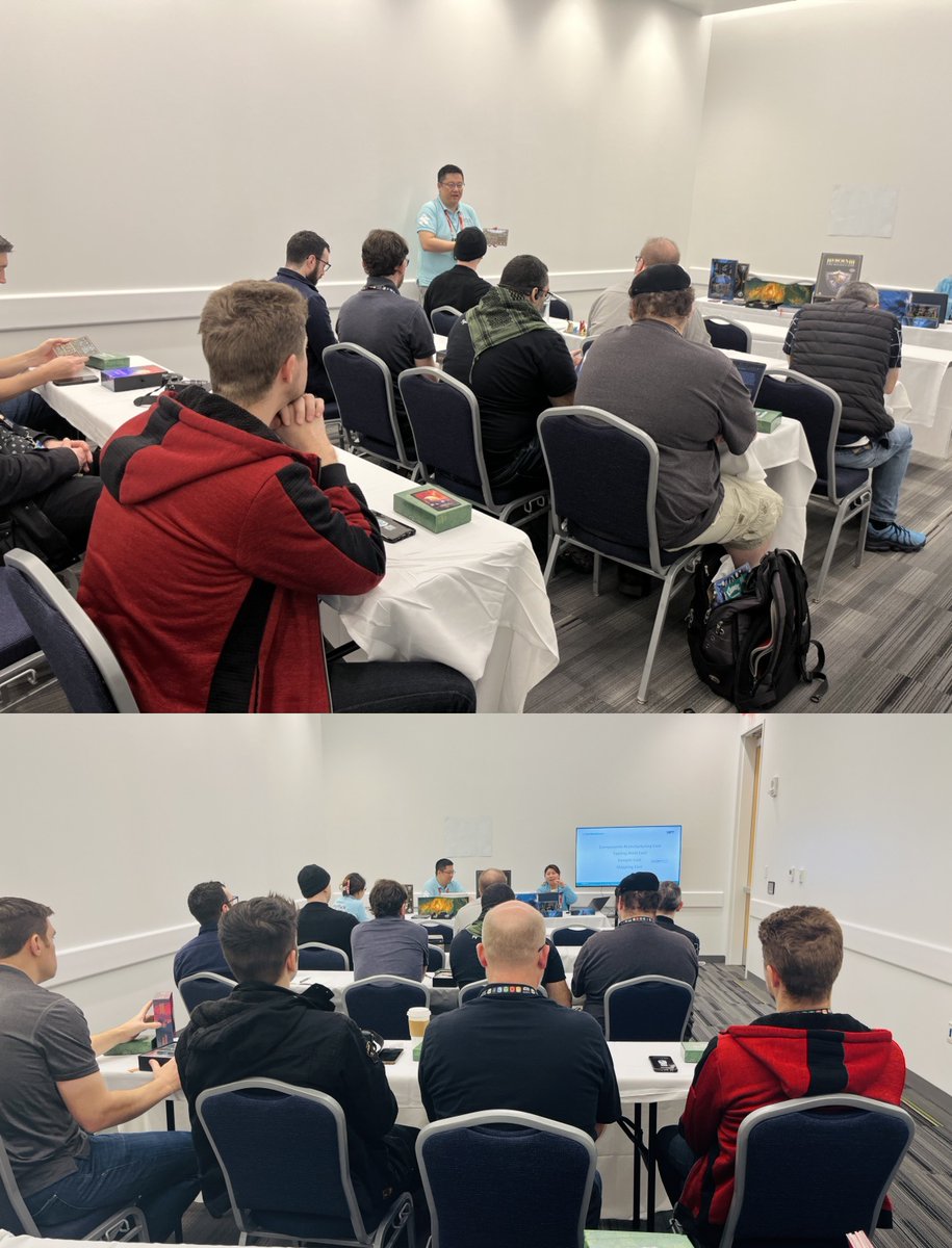 longpackgames's tweet photo. Recap| An exclusive seminar all for designers👨‍🏫How to Manufacture Your Game with LongPack👩‍🏫

#boardgames #bgg #tabletopgames #manufacturing #tabletop #boardgamegeek #longpackgames #boardgameaddict #gamaexpo #gamashow #gamaexpo2024 https://t.co/B1IFuInXDw