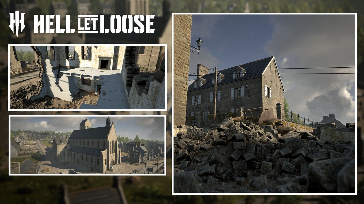 hell_let_loose's tweet photo. Our next content update introduces Mortain 🌳  

US rallied against German troops amid Operation Lüttich. The battle took place in August 1944, in Normandy, France.

Images WIP.

Latest changes: https://t.co/kOtwspanf0 https://t.co/HmuruJaGP4