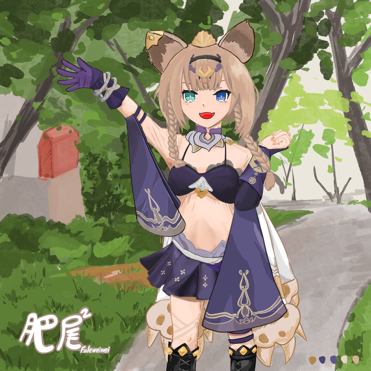 謝謝<a href="/li45386225/">小圈圈</a> 的帕朵讓我畫
下一張會是誰呢～(´･ω･`)
#Pardofelis #帕朵菲莉丝
#HonkaiImpact3rd
#kigurumi