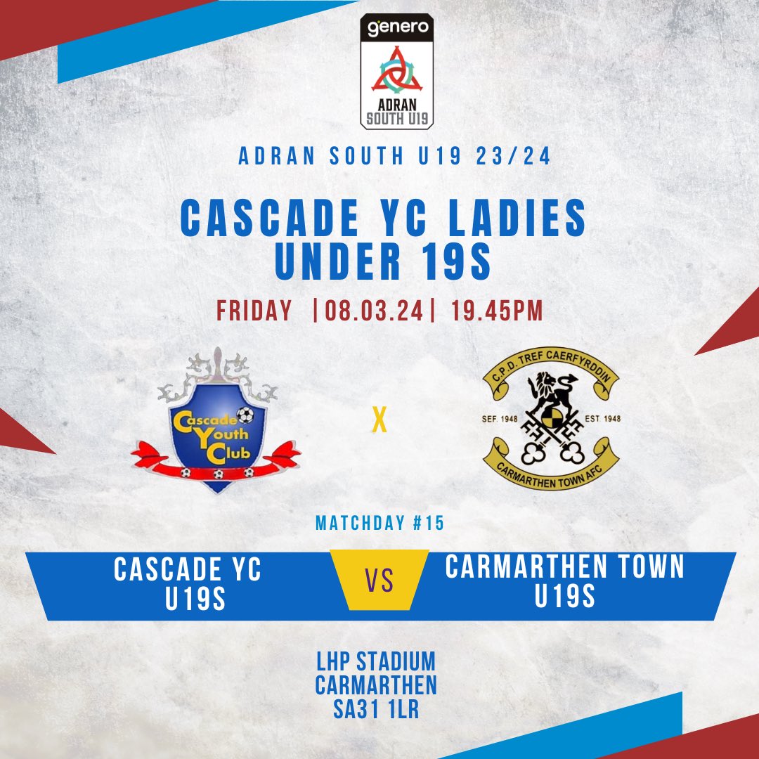 Our under 19s are on the road again this evening as they travel to @CTAFCW A big thank you to @CTAFCW for accommodating the reversal of the fixture! #UpTheCade 💙❤️