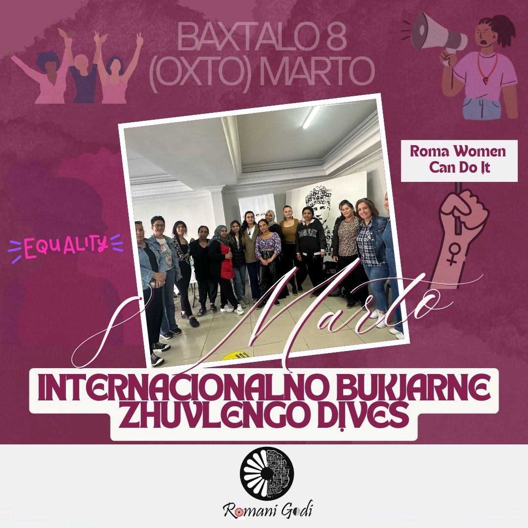Romani_Godi's tweet photo. 📢 Baxtalo 8 (oxto) Marto- Internacionalno Bukjarne žhuvlengo dives

8 Mart Dünya Emekçi Kadınlar Günü Kutlu Olsun.

#RomaWomenCanDoIt
#8martdünyakadınlargünü
#8Mart
#RomaniGodi https://t.co/bX2zEAees1