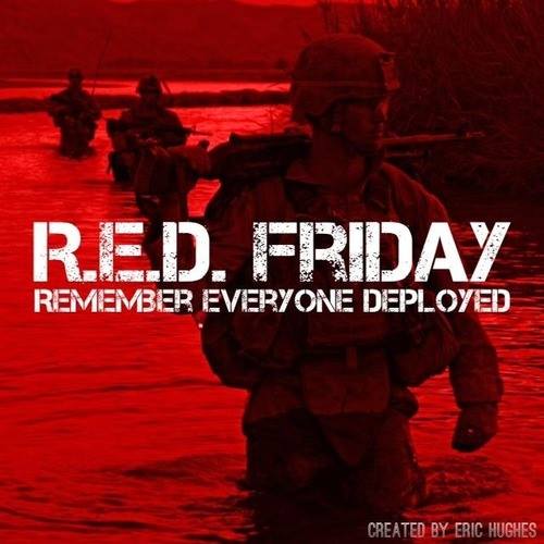 Good morning.
#REDfriday
#WearRed for our troops.
#USA 🇺🇸