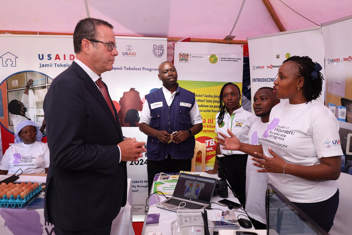 CHSKenya's tweet photo. We celebrate #InternationalWomensDay in collaboration with the @MOH_Kenya @NTLDKenya,  recognising women's invaluable contributions to the fight against tuberculosis. We are grateful to you for being beacons of hope and empowerment. https://t.co/HIg9tfOMTe