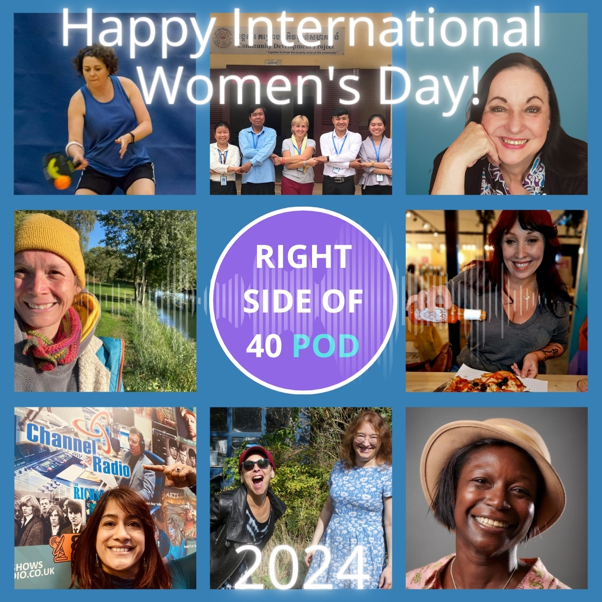 Happy International Women's Day! Take a midlife moment to think about how great you are. You've come a long way, baby. rightsideof40pod.com #rightsideof40 #podcast #iwd #midlifemoment