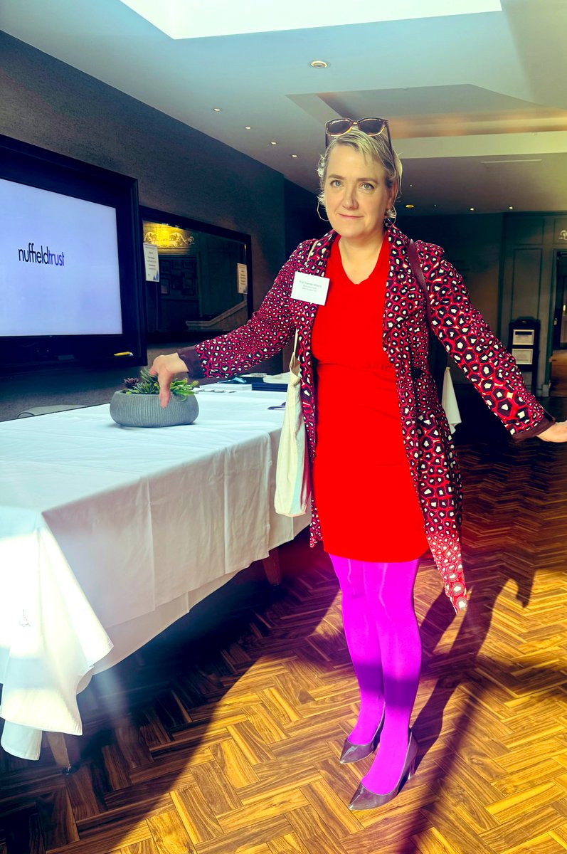 I’m here at the #NTSummit but proudly sporting the purple tights as promised @MSEinclusion for #IWD2024 @NuffieldTrust #InternationalWomensDay @HealthyMeAtMSE