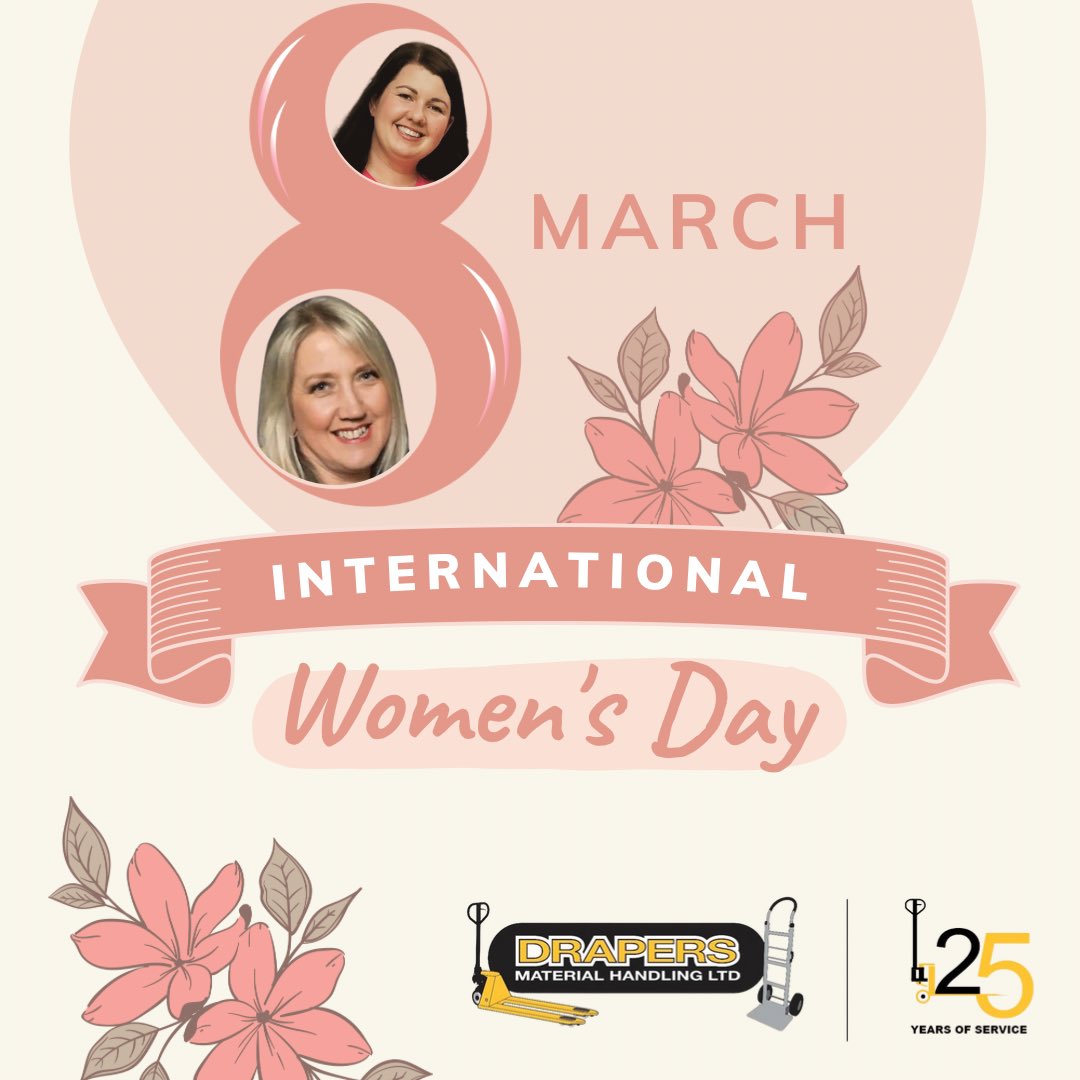 Happy International Women's Day 🌟 Today we celebrate the strong and powerful women who make a difference in our lives. We would like to take a moment to thank and celebrate the women that work for Drapers Material Handling that help make it such a success #InternationalWomensDay