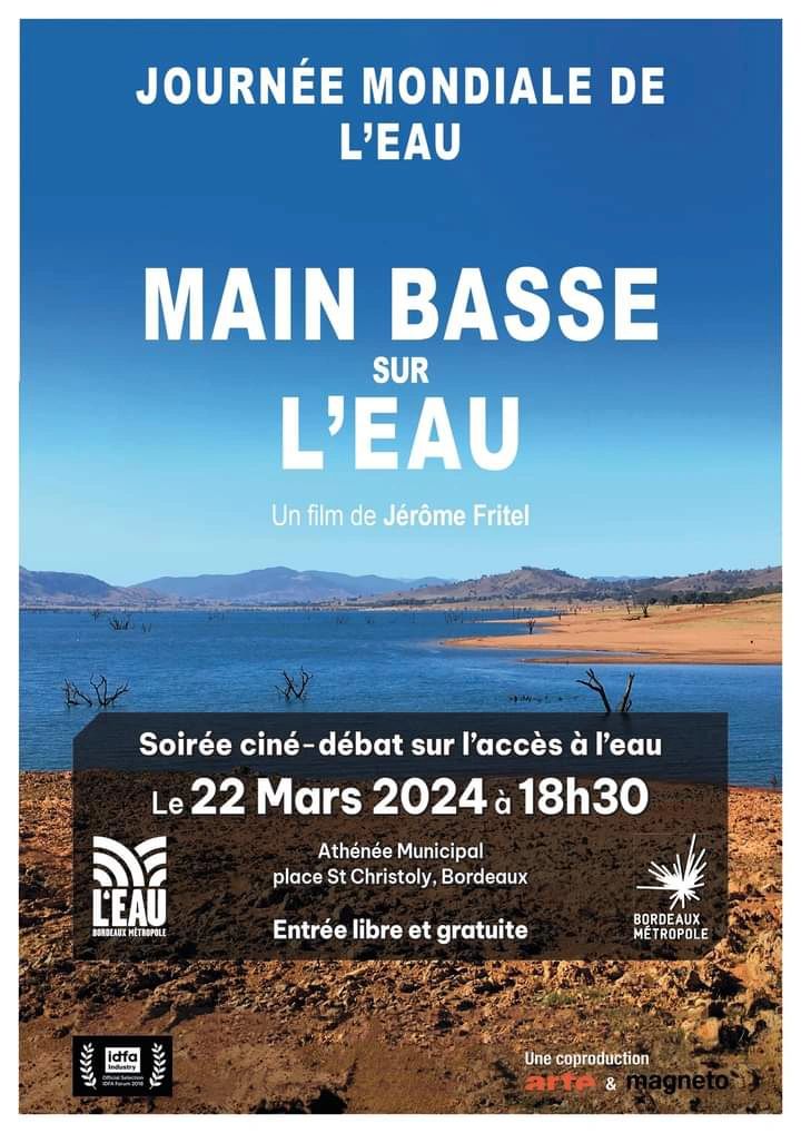 22 mars 2024, c'est la journée mondiale de l' #Eau. Avec nos partenaires @regie_eau et @BxMetro, les médiateurs @PIMMSdeBordeaux présents à Auchan Bouliac pour sensibiliser les habitants à la #préservation de la ressource. Participez à la soirée ciné-débat !