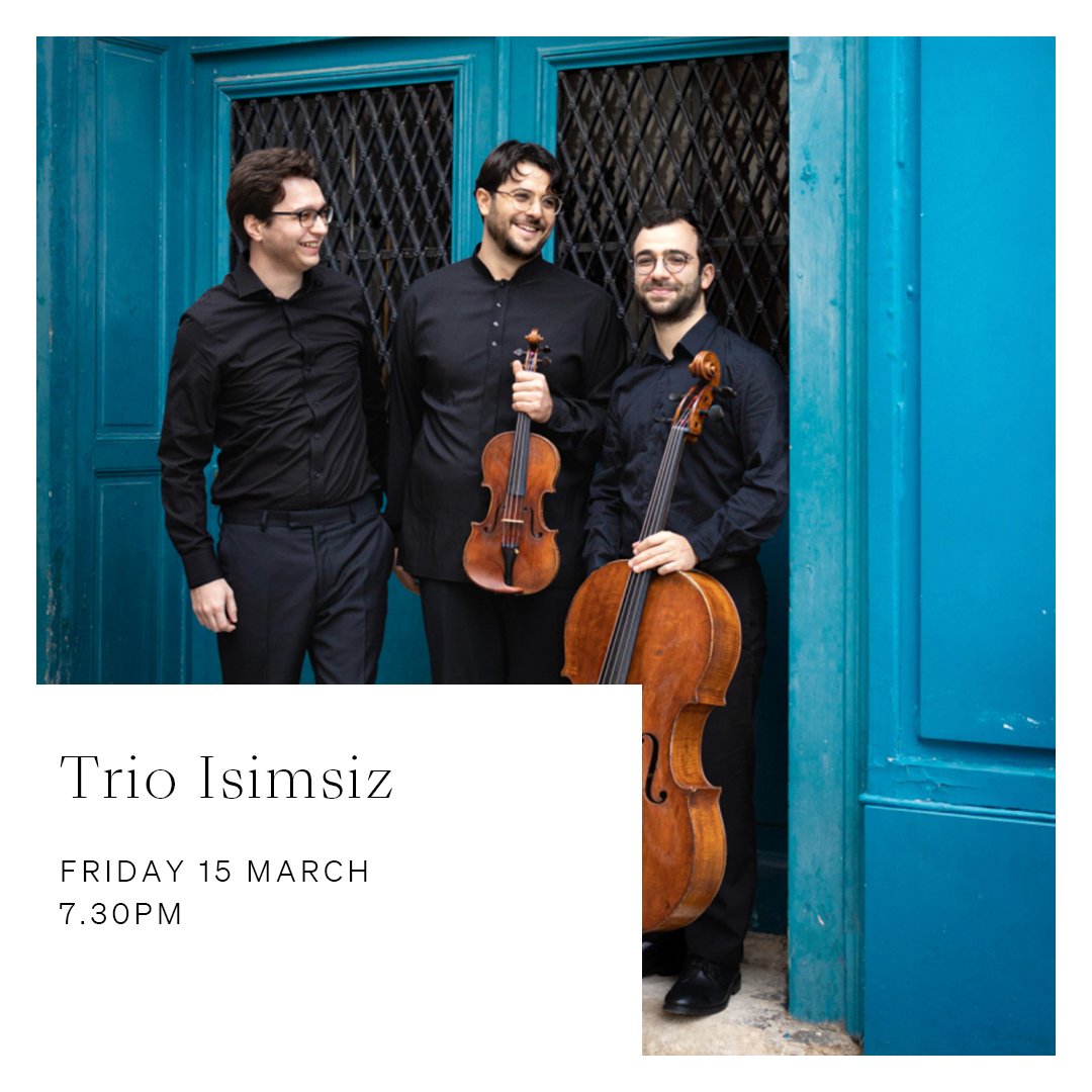 Trio Isimsiz perform works by Beethoven, @FcoColl and Lili Boulanger tonight at Wigmore Hall. 🕰️ 7.30pm 🎟️ wigmore-hall.org.uk/whats-on/20240…
