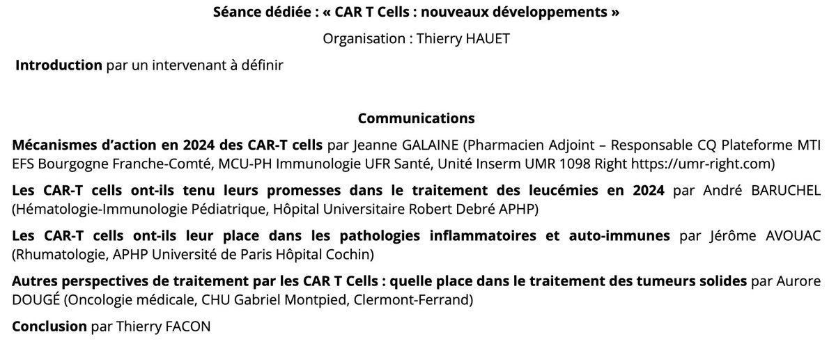 [LES SEANCES DE L'ANM] 🔴Aujourd'hui suivez en direct la séance de l'Académie « #CAR T #Cells : nouveaux #développements » @Inserm @HopRobertDebre @HopitalCochin @APHP 🛜Connectez-vous à 14h30➡️bit.ly/475rTgb