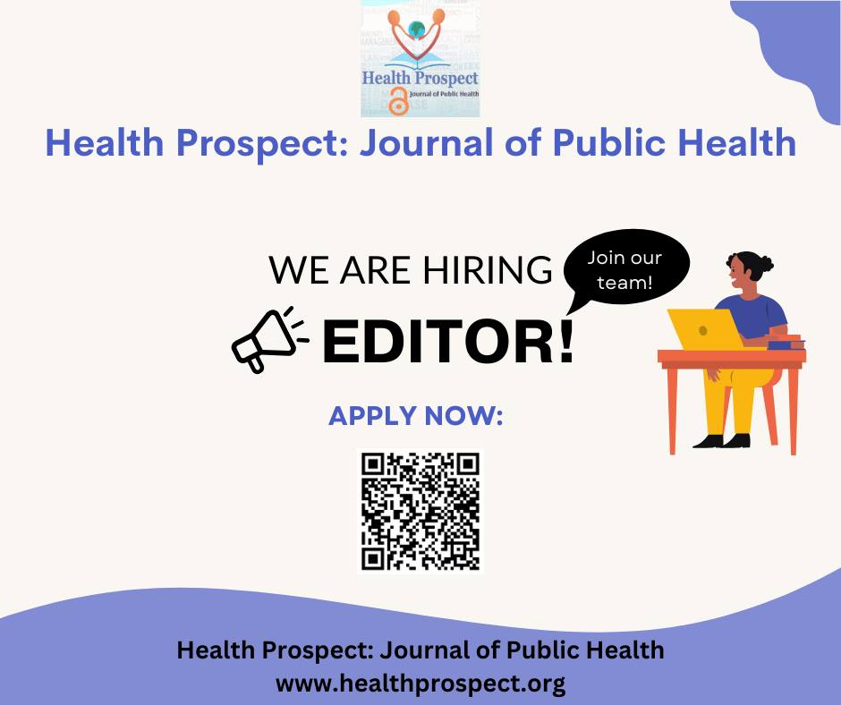 Health Prospect (@healthprospect) on Twitter photo Call for editors!!
Health Prospect: Journal of Public Health is looking to expand the editorial team with the addition of new editors.
Apply Now!!
Link: forms.gle/FaCB7PiuhC2Nji…
For any inquiry - hpec@iom.edu.np Call for editors!!
Health Prospect: Journal of Public Health is looking to expand the editorial team with the addition of new editors.
Apply Now!!
Link: forms.gle/FaCB7PiuhC2Nji…
For any inquiry - hpec@iom.edu.np