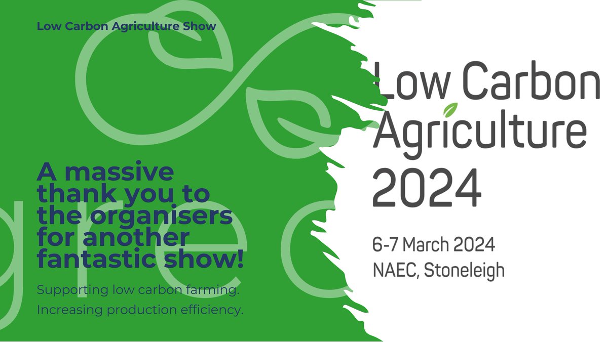 A heartfelt thank you to the organizers of @lowcarbonagri for an incredible show! It was a fantastic opportunity to connect with like-minded individuals, learn from experts, and explore the latest trends in agriculture. Looking forward to future collaborations!