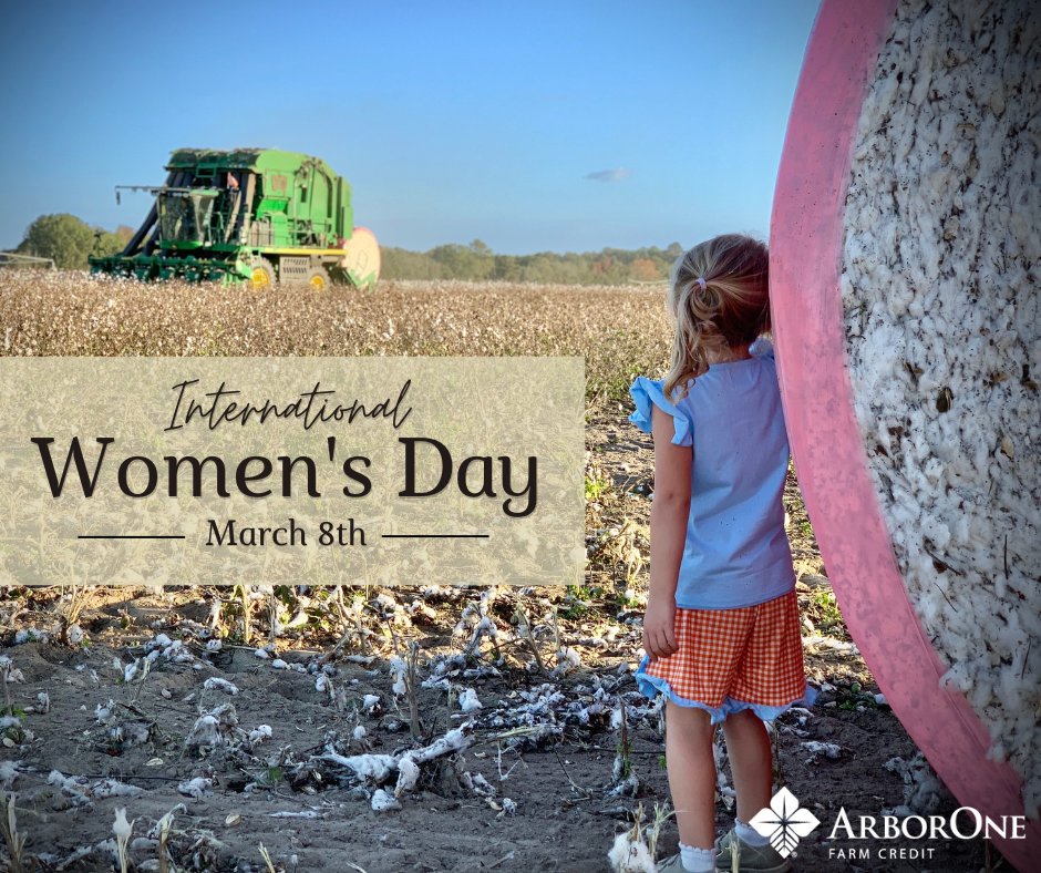 Happy #InternationalWomensDay! 👩‍🌾 Farm Credit proudly supports and celebrates the critical role women play in our rural and agricultural communities.
📷"Watching Mommy pick cotton" by Cindy Welsh - Bishopville, SC