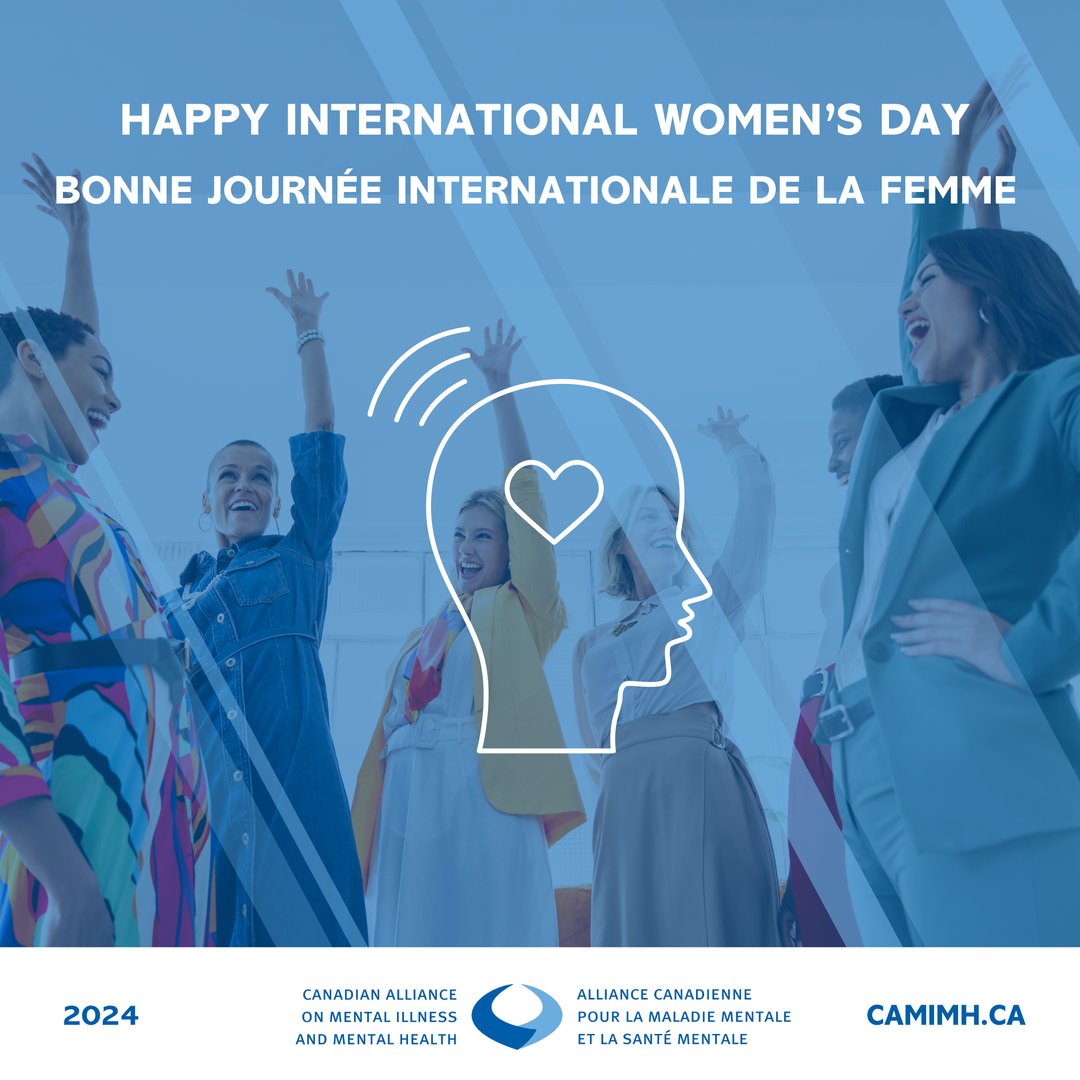 On #InternationalWomensDay, CAMIMH celebrates the resilience, strength, and contributions of women to mental health and substance use care. Ensemble, renforçons la voix des femmes et assurons un accès équitable au soutien et aux ressources pour tous.