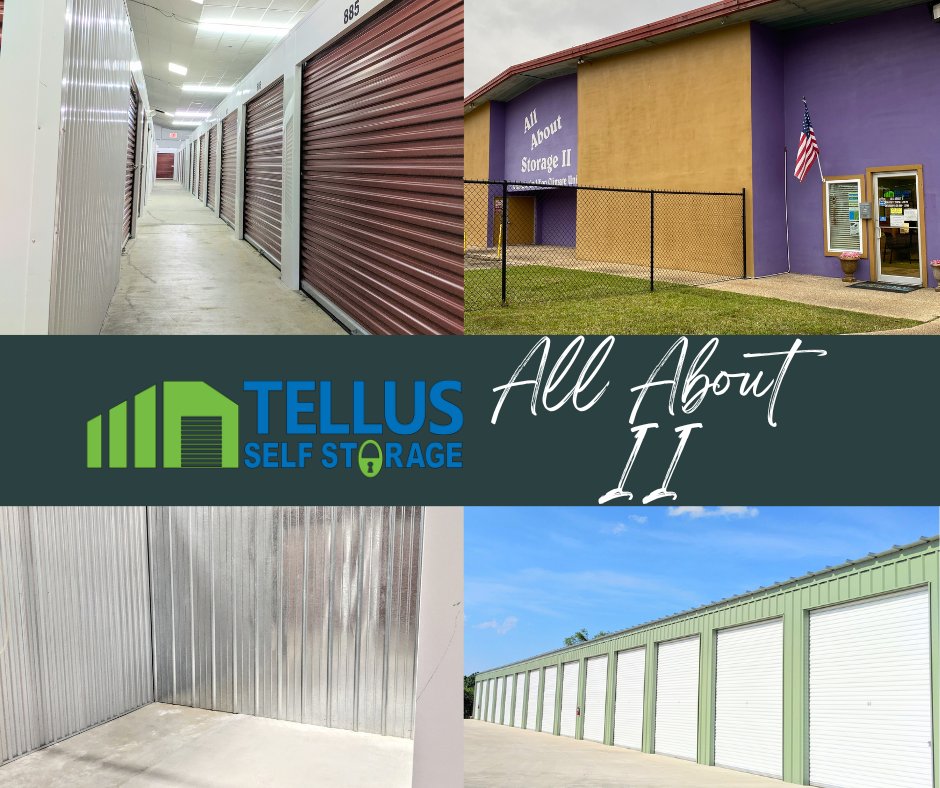 Tellus_Storage's tweet image. Our storage units are here to give you the extra room you deserve. 🏠✨ Come on over and discover how we can help you declutter and create more space in your life! ⁠ #BakerLA #Storage #ExtraSpace
⁠
Tellus Self Storage - All About II
3100 Main St.
Baker, LA 70714
(225) 263-0106