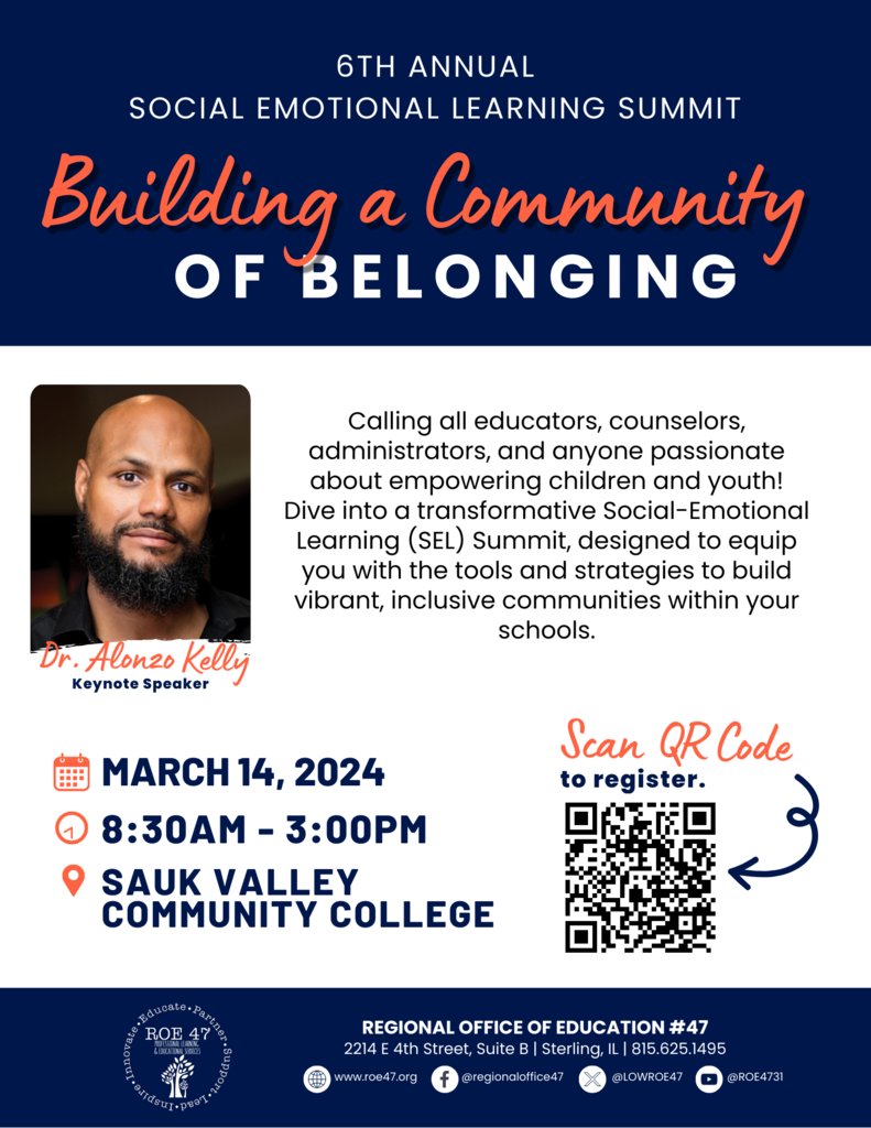 LOWROE47's tweet photo. REGISTER NOW! 
6th Annual Social Emotional Learning Summit 
March 14th @ SVCC 
REGISTER HERE :https://t.co/5lcTMQ0vaY 
@RegionalOffice47 #RegionalOffice47 https://t.co/ocnuvFJUnS