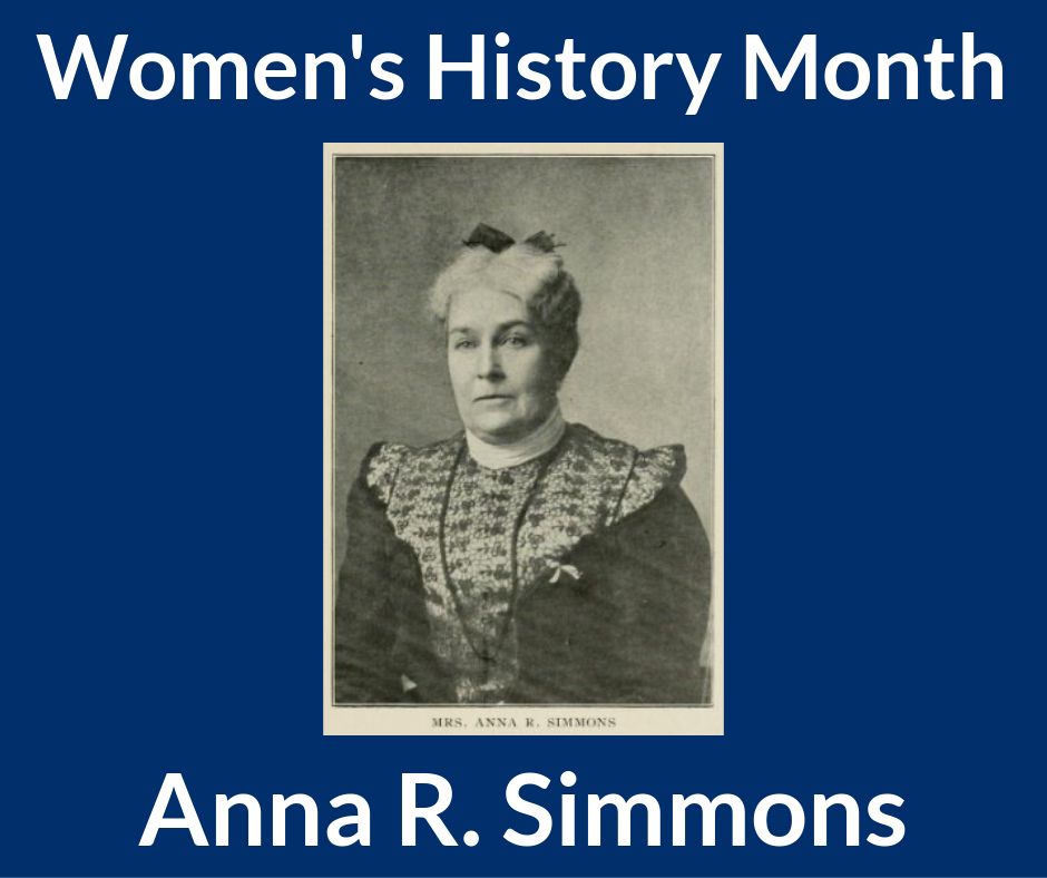 Anna R. Simmons was a strong advocate for women’s suffrage in South Dakota. Anna R. Simmons continues to be remembered for her devotion to women’s suffrage and her zealous advocacy for the causes that she believed in.
