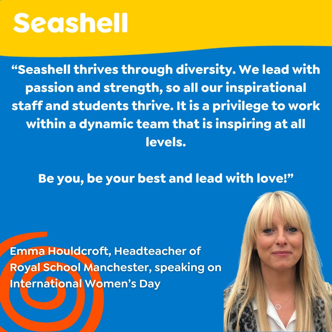 For #InternationalWomensDay we're sharing some wise words from Royal School Manchester Headteacher Emma Houldcroft. Would you like to work in a diverse and rewarding role? Check out our new recruitment video and the latest job roles here: ow.ly/XBvh50QOETq