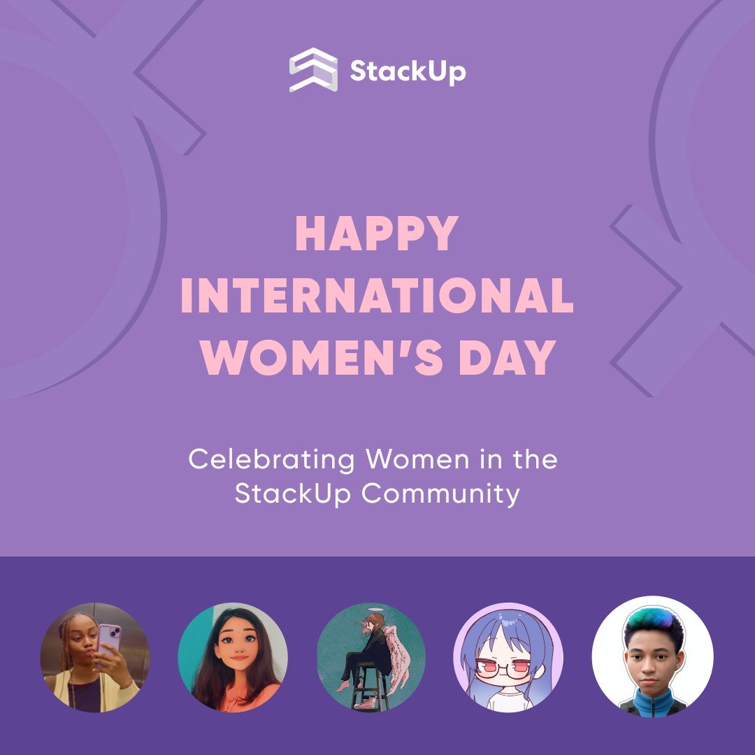 StackUpHQ's tweet photo. ♀️ This #InternationalWomensDay, we celebrate & champion the incredible female devs in our StackUp community who have made an impact in the tech space in their own ways. 🎉

What is it like to be #WomenInTech in this day & age? 💬 Here's what 5 of our Stackies have to say #IWD2024 #inspireinclusion #upupstackup

@AugustHottie @piscesverie @AliennnnnnnChan @ahhmeow925 @chel_koby