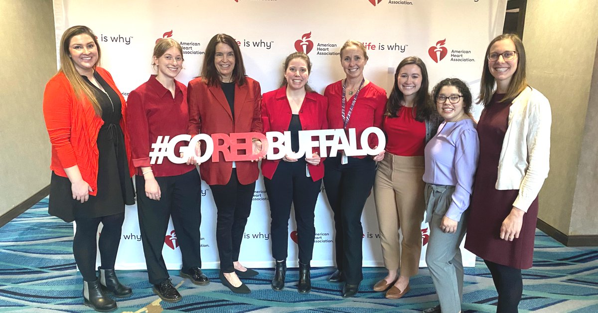 Today is International Women's Day! 💪 Did you know? ❤️Cardiovascular disease is the #1 killer of women. ❤️Cardiovascular disease is the #1 killer of new moms ❤️Approx 57.5% of total #stroke deaths are women. Our team at @AHANewYork Go Red for Women #GoRedBuffalo