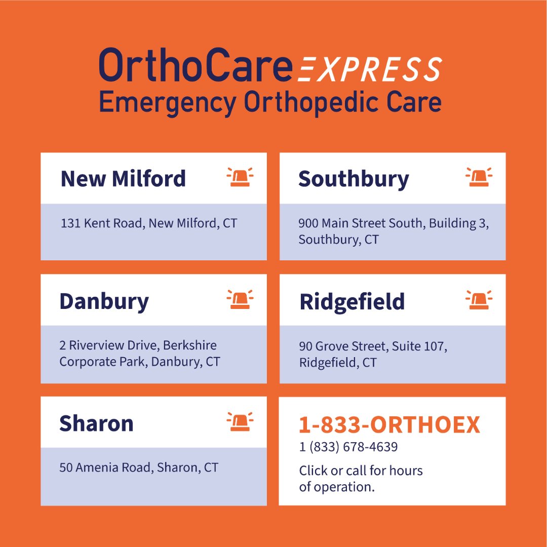 Emergencies happen unexpectedly. Remember to CALL US FIRST! OrthoCare Express offers same-day care for orthopedic emergencies. Visit the link for more info. #orthoCT #getmovingCT #OrthoCareExpress
